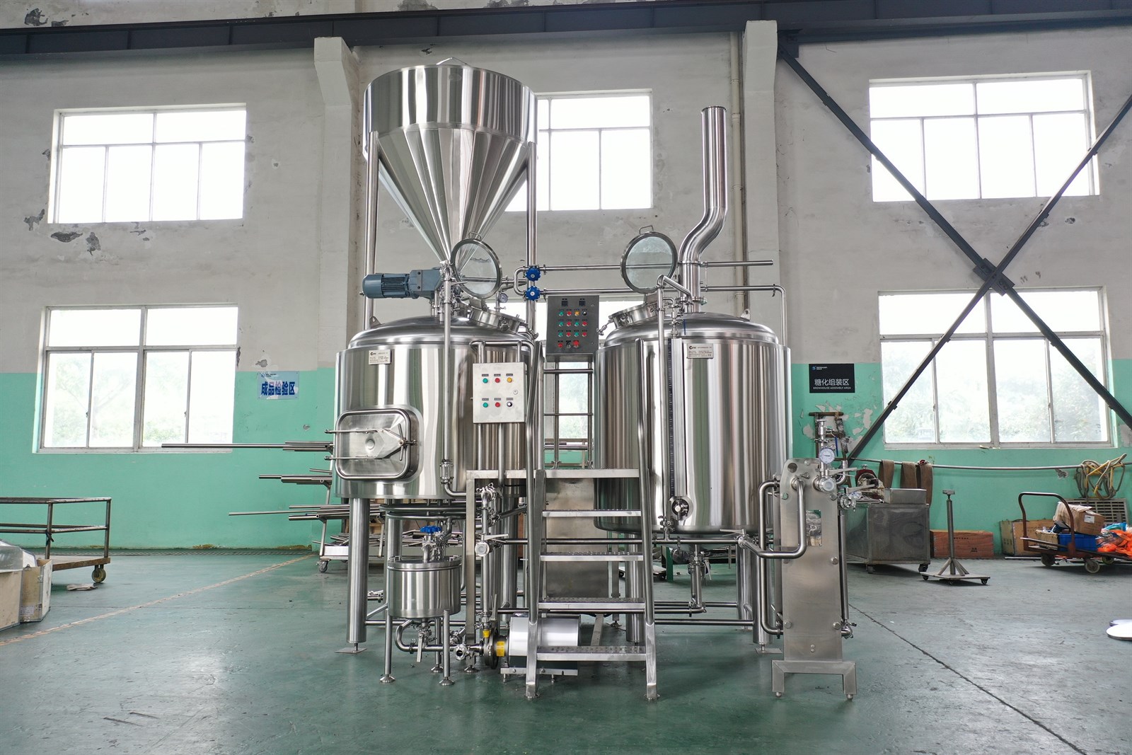 7bbl turnkey brewing system with FVs & BBTs